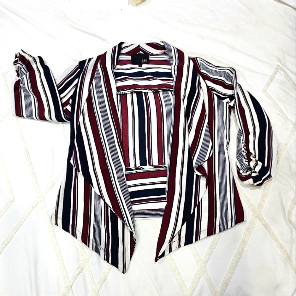 Women's Light Weight Striped Blazer size-Lg